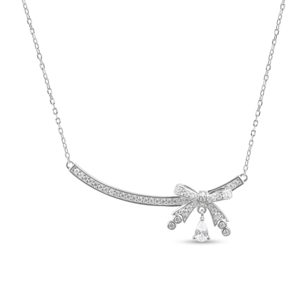 שרשרת כסף סרט ופעמון