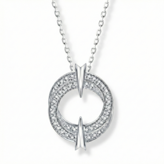 שרשרת כסף מעגל האור