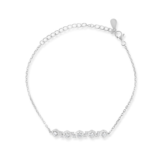 צמיד כסף נטיפי אור