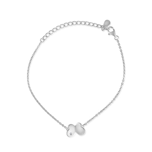 צמיד כסף פרפר מראה