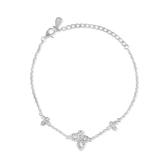 צמיד כסף פרפרי הזוהר