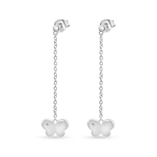 עגילי כסף פרפרי החופש