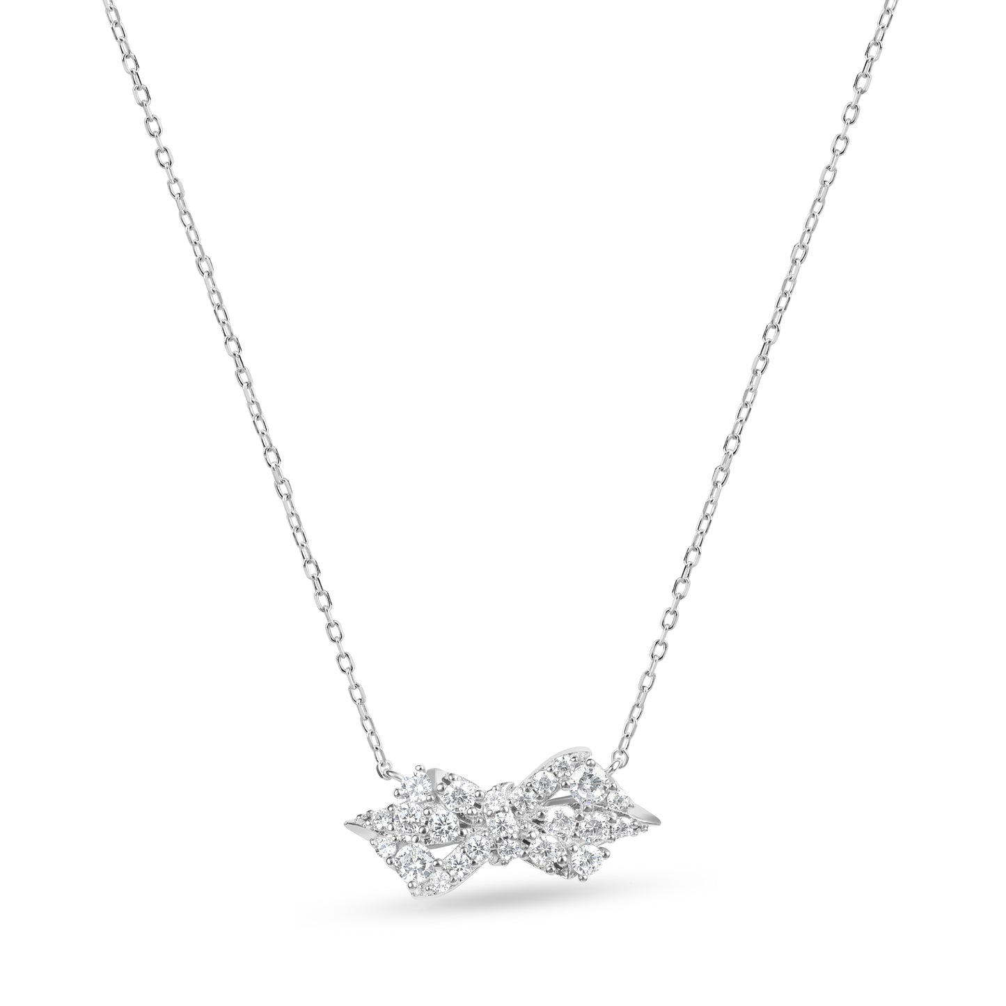 שרשרת כסף פפיון זוהר