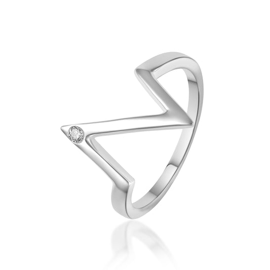 טבעת כסף גלי אושר