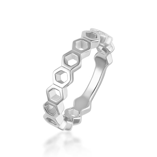 טבעת כסף הרמוניה אינסופית