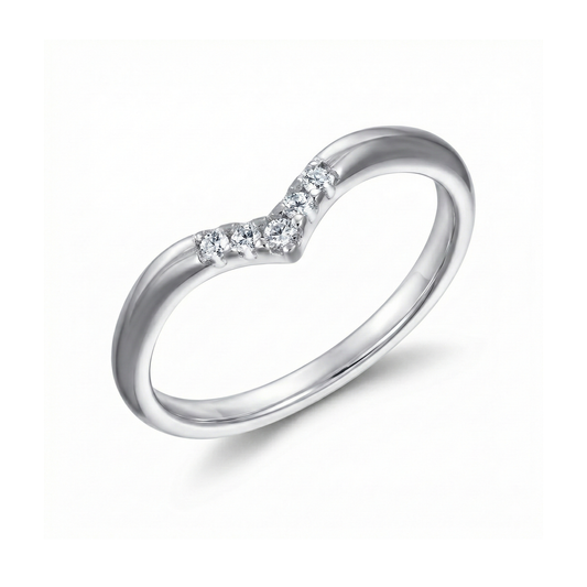 טבעת כסף רגע של אור